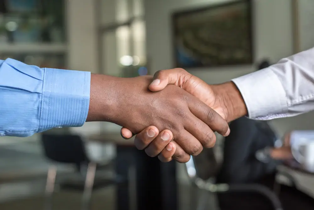 Business professionals meeting and discussing commercial relationships