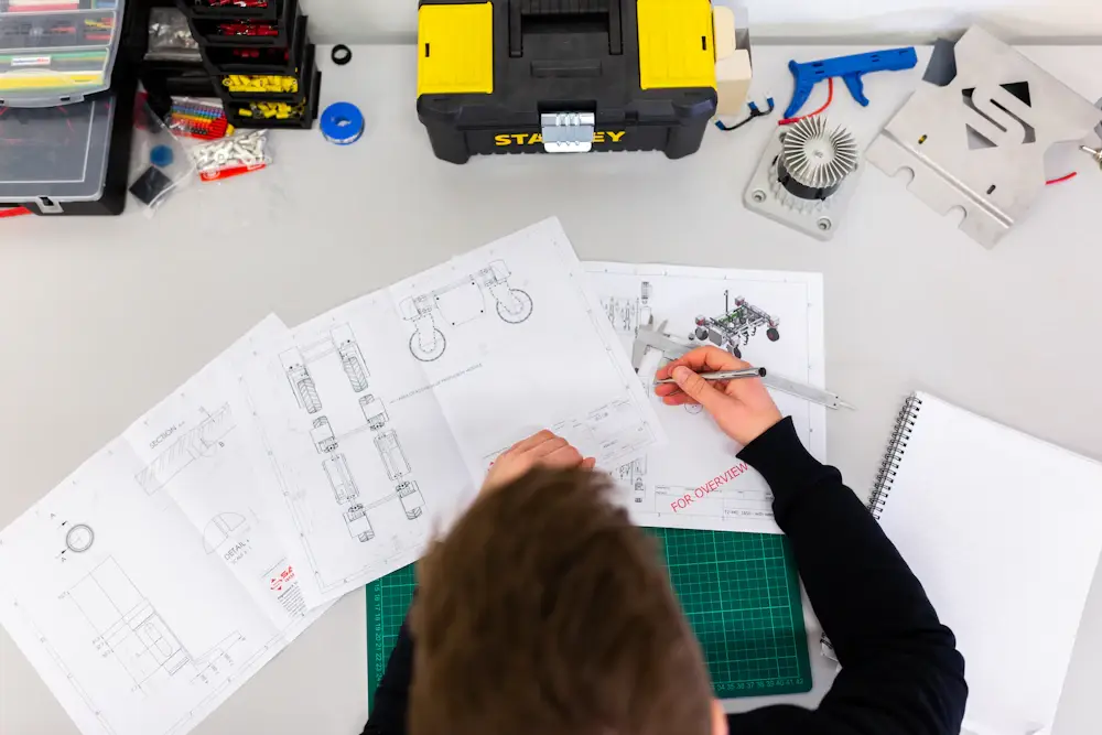 Quality and engineering team working together on a technical process